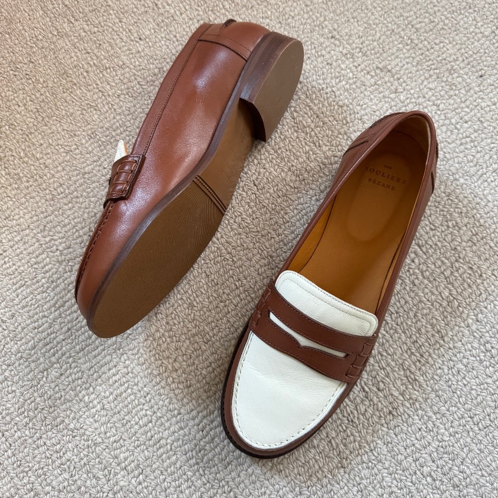 Sezane Andre Loafers in Multicolored Chocolate (Size 38)